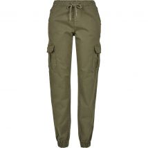 Pantalon femme Urban Classics high waist cargo jogging (grandes tailles)