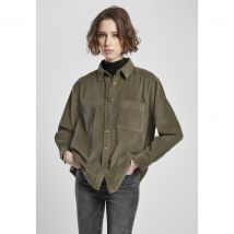 Chemise femme Urban Classics corduroy oversized (grandes tailles)
