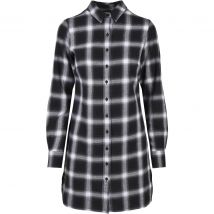 Robe chemise à carreaux en coton femme Urban Classics