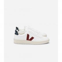 Baskets femme Veja V-12 Leather Extra-White Marsala Nautico