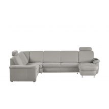 meinSofa Wohnlandschaft grau - Mikrofaser Rita