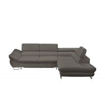 switch Ecksofa grau - Kunstleder Fabio