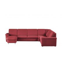 meinSofa Wohnlandschaft rot - Mikrofaser Rita