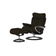 Stressless Relaxsessel mit Hocker braun - Leder Magic M