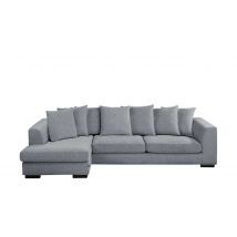 SOHO Ecksofa hellgrau - Webstoff Paulina