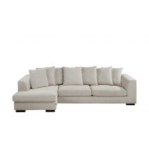 SOHO Ecksofa braun - Webstoff Paulina