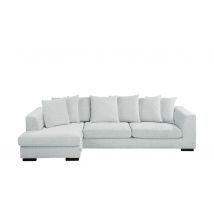 SOHO Ecksofa grau - Webstoff Paulina