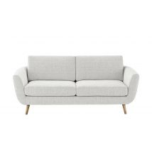 SOHO Sofa weiß - Webstoff Smilla