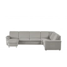 meinSofa Wohnlandschaft grau - Mikrofaser Rita