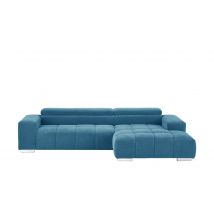 uno Ecksofa blau - Mikrofaser Origo