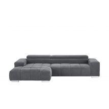 uno Ecksofa grau - Mikrofaser Origo