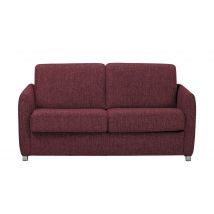 Betty Schlafsofa mit Faltbettfunktion rot - Webstoff Betty
