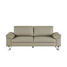 Max Schelling Ledersofa mit Kufengestell Maximum