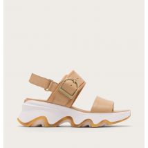 Sorel - Kinetic Impact Wedge Sandale - Honest Beige, Sea Salt - Größe 41 EU - Frau