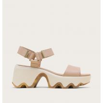 Sorel - Kinetic Aura Y-strap Sandal - Honest Beige, Bleached Ceramic - Size 5 UK - Women