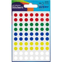 Avery Coloured Label Round 8mm Diameter Assorted Colours (Pack 10 x 56