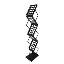 Deflecto A4 Portable Folding Floor Stand with 6 x Double Sided Shelves