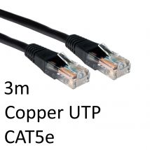 TARGET RJ45 (M) to RJ45 (M) CAT5e 3m Black OEM Moulded Boot Copper UTP