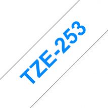 Brother TZE-253 DirectLabel blue on white Laminat 24mm x 8m for Brothe