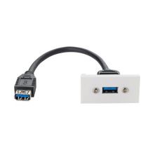 connektgear 0.2m AV Snap-In USB 3 Type A Module 25 x 50mm - Socket to