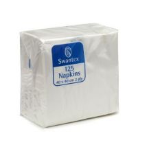 ValueX Napkins 2 Ply 400x400mm White (Pack 125) - 0502004