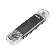 Hama Laeta Twin. 32GB USB flash drive USB Type-A 2.0 Grey