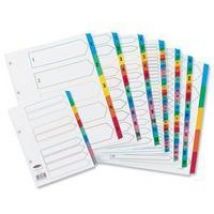 Concord Classic Index 1-31 A4 180gsm Board White with Coloured Mylar T