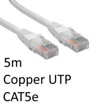 TARGET RJ45 (M) to RJ45 (M) CAT5e 5m White OEM Moulded Boot Copper UTP