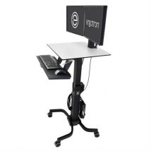 Ergotron WorkFit-C. Dual Sit-Stand Black. Grey Flat panel Multimedia c