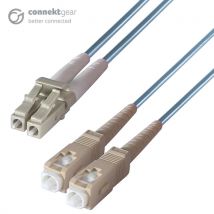 connektgear 3m Duplex Fibre Optic Multi-Mode Cable OM3 50/125 Micron L