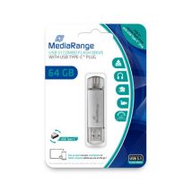 MediaRange MR937 USB flash drive 64 GB USB Type-A / USB Type-C 3.2 Gen