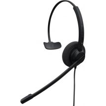 eartec 308 monaural easy-flex-boom wired headset (requires bottom cabl