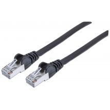 Intellinet Network Patch Cable. Cat6A. 0.5m. Black. Copper. S/FTP. LSO