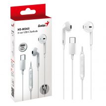 Genius Computer Technology HS-M365W USB-C In-Ear Wired Earbuds with In