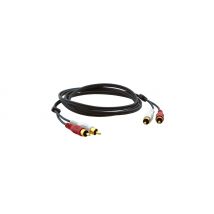 Kramer Electronics 2xRCA. M/M. 3.0m audio cable 3 m RCA Black