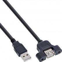 InLine USB 2.0 Adapter Cable Type A male / A female for slot bracket.