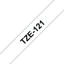 Brother TZE-121 DirectLabel black on Transparent Laminat 9mm x 8m for
