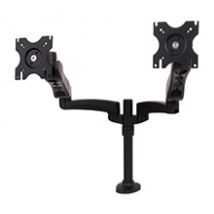 B-Tech Full Motion Twin Flat Screen Desk Mount with Double Arms