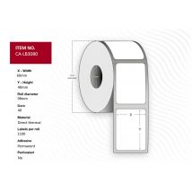 Capture CA-LB3080 printer label White