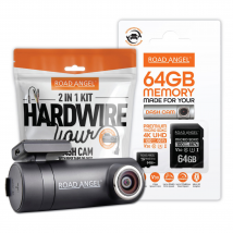 Road Angel Halo Drive 2 1440p Dash Cam inc 64GB MicroSD Card &amp; Har