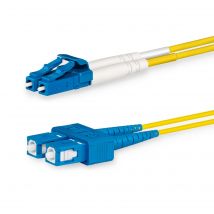 Lanview LVO231493 InfiniBand/fibre optic cable 3 m 2x LC 2x SC OS2 Yel