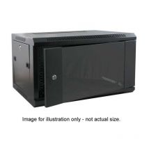 FDL 6U 19 INCH WALL MOUNTING CABINET - 550mm DEEP / BLACK