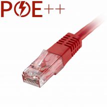 Cablenet 5m Cat6 RJ45 Red U/UTP PVC 24AWG Flush Moulded Booted Patch L