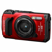 OM Digital Solutions TG-7 12MP 4x Zoom Tough Compact Camera - Red