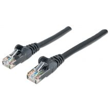 Intellinet Network Patch Cable. Cat6. 1m. Black. CCA. U/UTP. PVC. RJ45