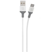 Scosche StrikeLine Premium USB cable 1.2 m USB A USB C Grey. White