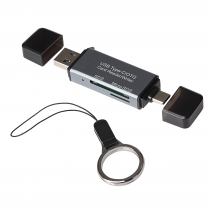 Maplin USB-C and USB-A 3.0 SD Card Reader for SDXC / SDHC / MicroSDXC