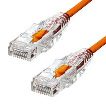ProXtend Ultra Slim CAT6A U/UTP CU LSZH Ethernet Cable Orange 20CM