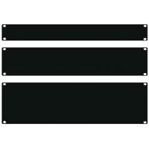 FDL 3U 19 Inch BLANKING PLATE - BLACK