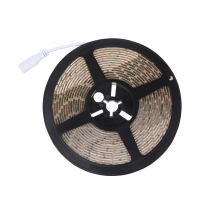 LR Technology Splash-Proof LED Tape Strip Light Kit - White. 5m